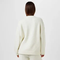 Jack Wills Chunky Crew Neck Relaxed Fit Sweater in White