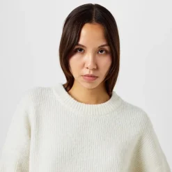 Jack Wills Chunky Crew Neck Relaxed Fit Sweater in White