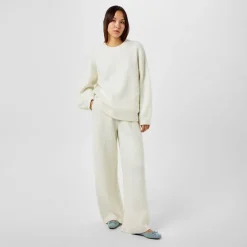 Jack Wills Chunky Crew Neck Relaxed Fit Sweater in White