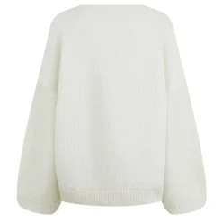 Jack Wills Chunky Crew Neck Relaxed Fit Sweater in White