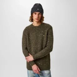 Jack Wills Chunky Twist Crew Sweater in Green