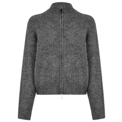 Jack Wills High Neck Regular Fit Long Sleeve Sweater in Grey