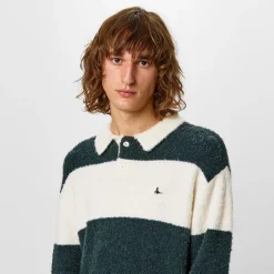 Jack Wills Knit Rugby Jumper in Green