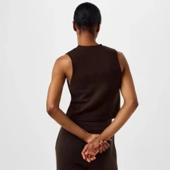 Jack Wills Knit Waistcoat in Brown