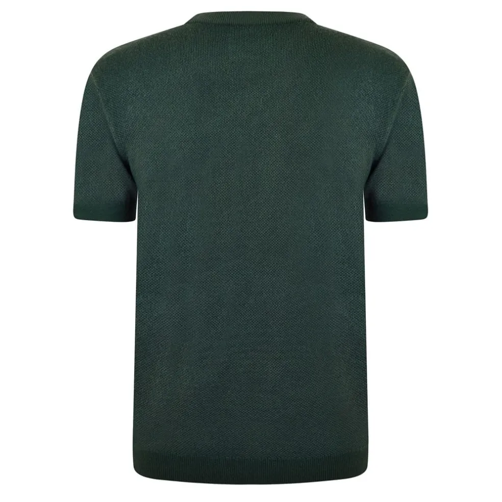 Jack Wills Knitted Crew Neck Regular Fit T-Shirt in Green