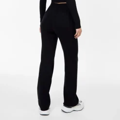 Jack Wills Knitted Pin Tuck Trousers in Black