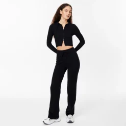 Jack Wills Knitted Zip Hoodie in Black