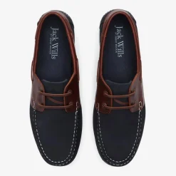 Jack Wills Leather Boat Shoes in Brown