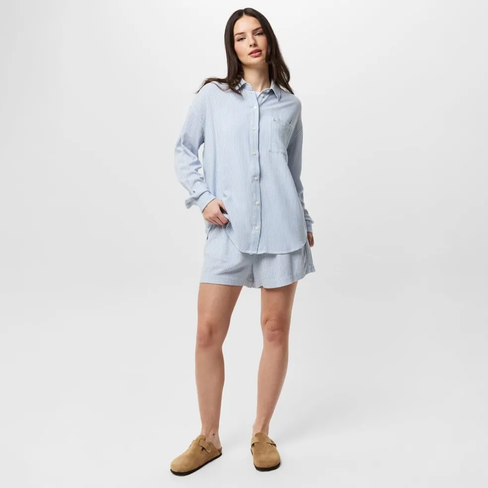 Jack Wills Linen Shorts in Blue