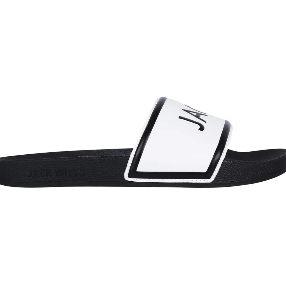 Jack Wills Logo Sliders in Black