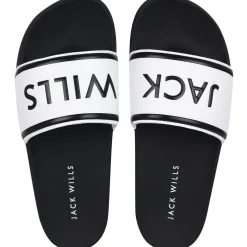 Jack Wills Logo Sliders in Black