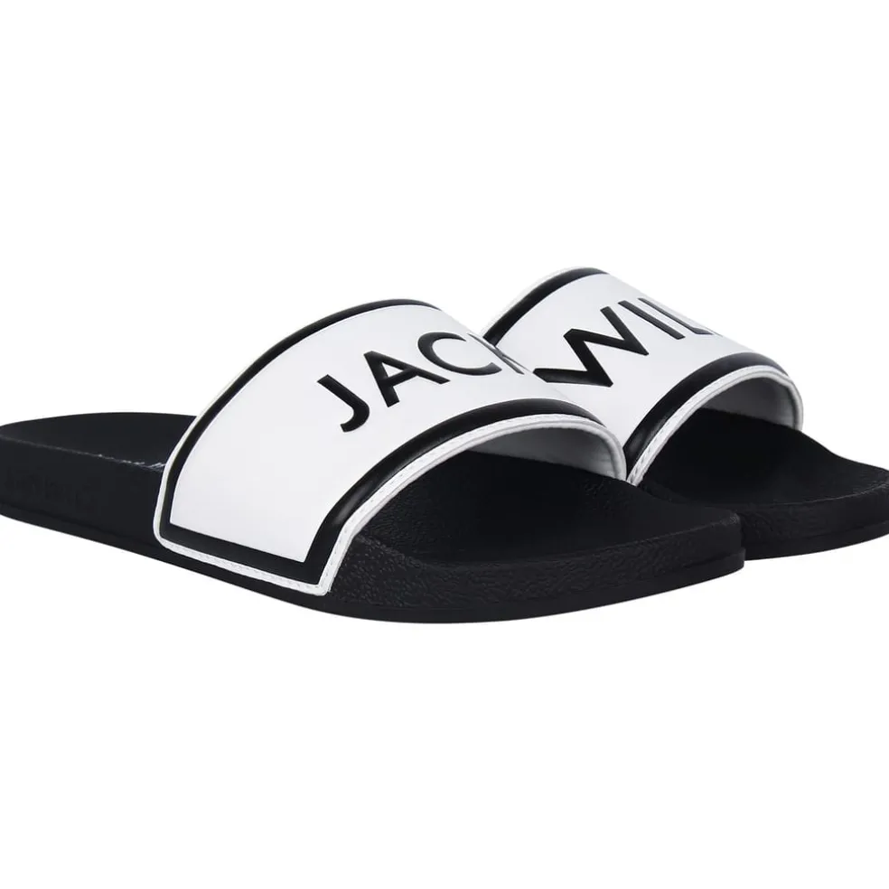 Jack Wills Logo Sliders in Black