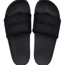 Jack Wills Logo Sliders in Black