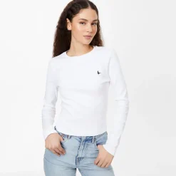 Jack Wills Long Sleeve Baby T-Shirt in White
