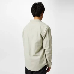 Jack Wills Mens Plain Flannel Shirt in Beige