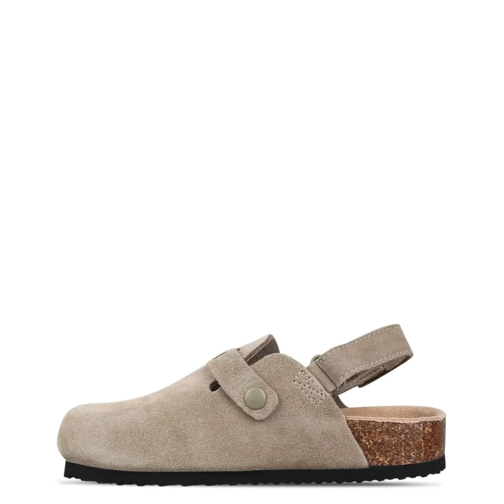 Jack Wills Mule Slides Flatform Sandals in Beige
