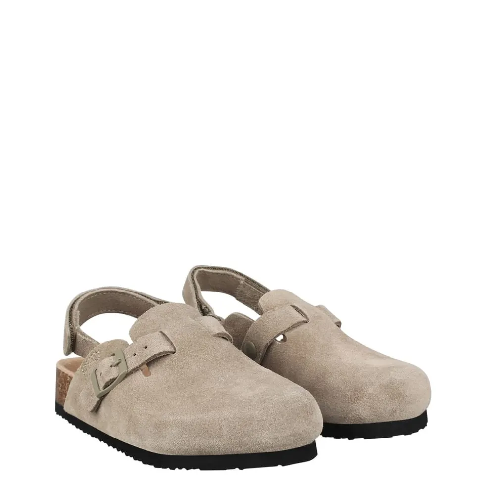 Jack Wills Mule Slides Flatform Sandals in Beige