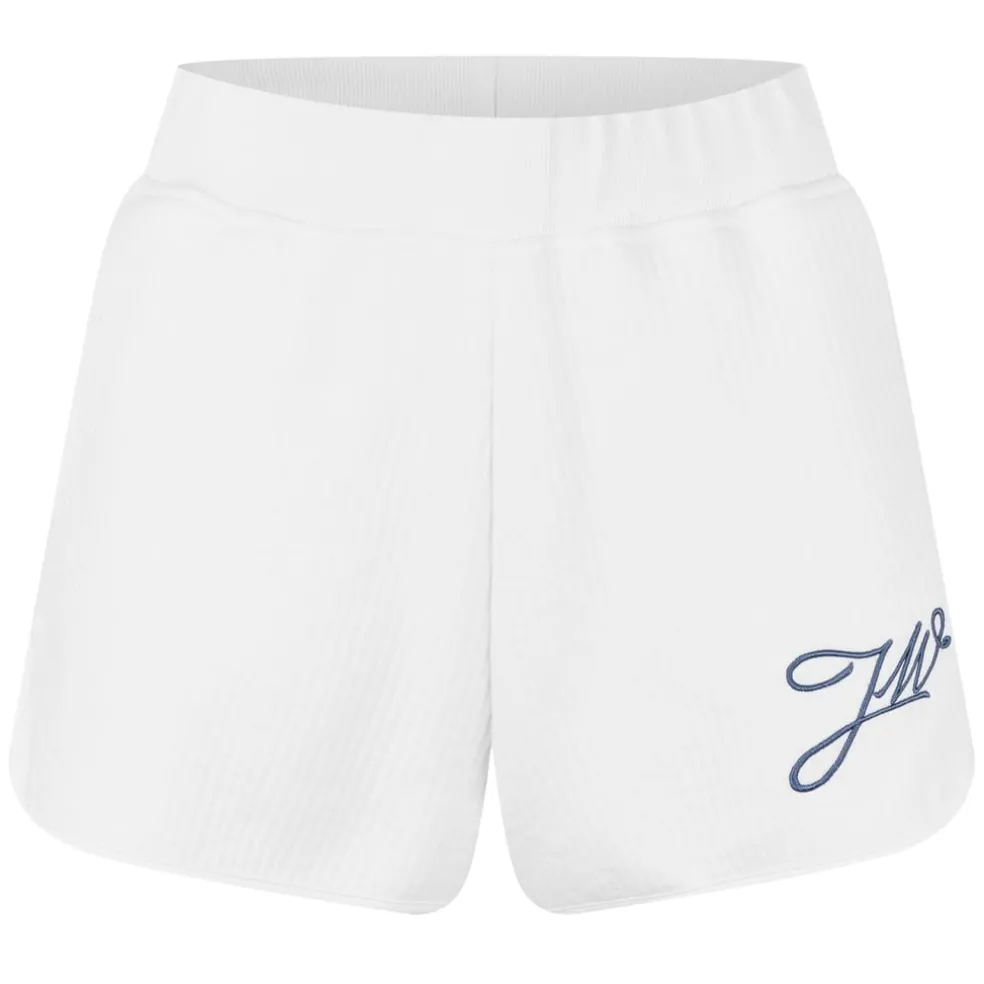 Jack Wills Ottoman Rib Sweat Shorts in White