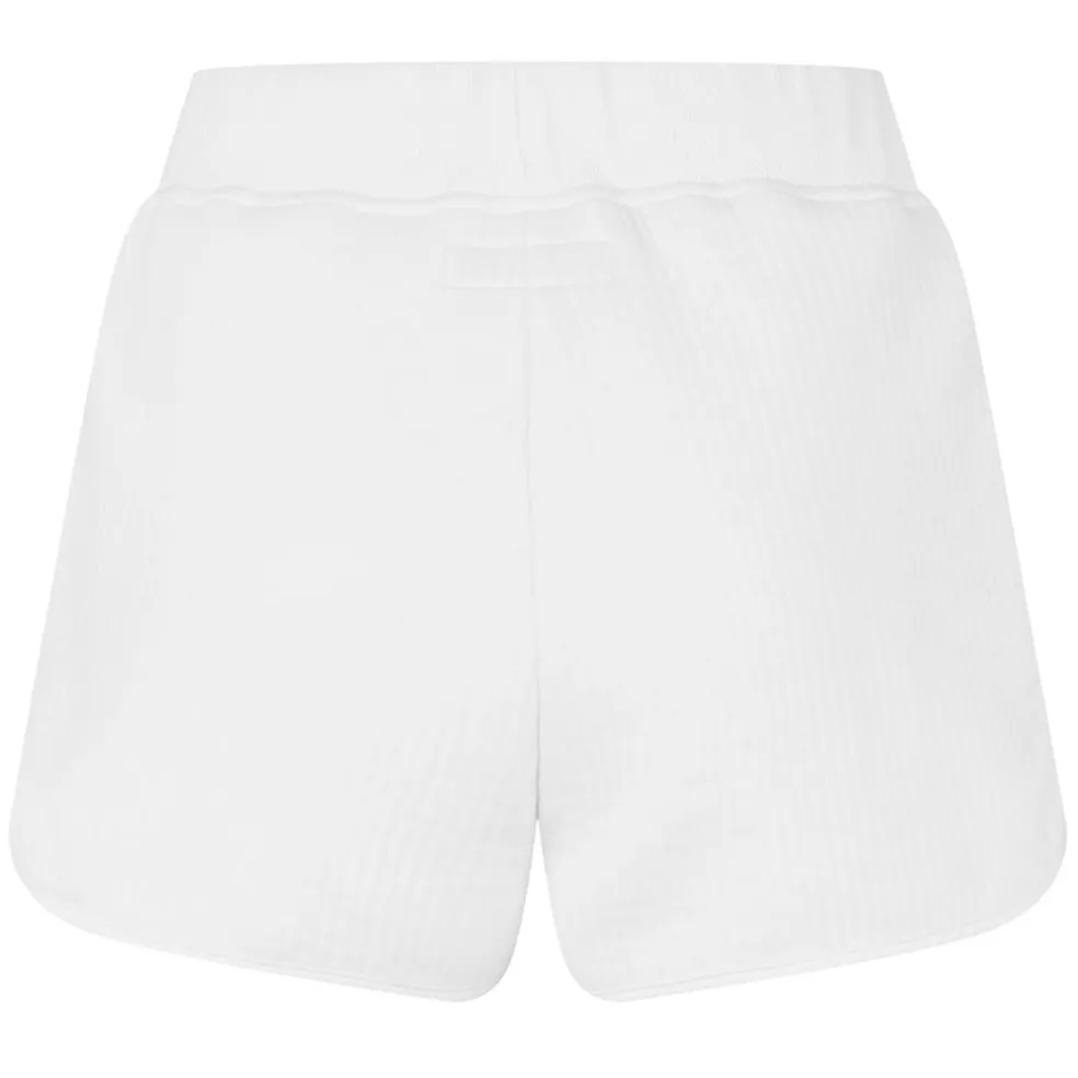 Jack Wills Ottoman Rib Sweat Shorts in White