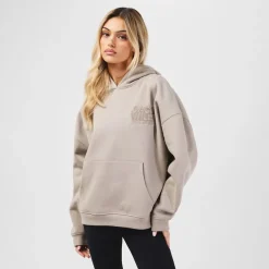 Jack Wills Oversize Fit Hooded Sweatshirt in Brown