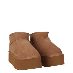 Jack Wills Platform Snug Boots in Brown