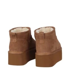 Jack Wills Platform Snug Boots in Brown