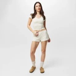 Jack Wills Pointelle Shorts in White