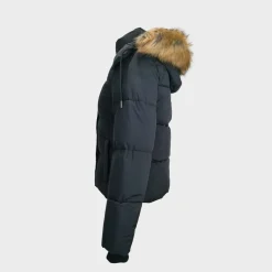 Jack Wills Riley Puffer Jacket in Black