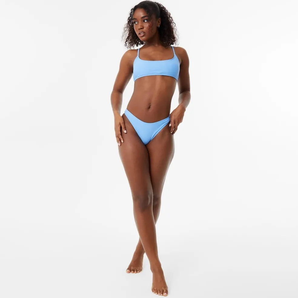 Jack Wills Scoop Bikini Top in Blue