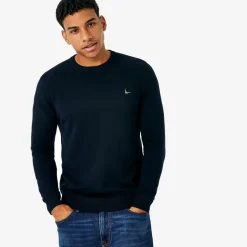 Jack Wills Seabourne Crew Neck Logo Jumper in Blue