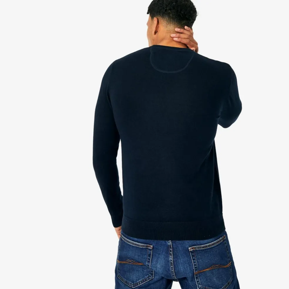 Jack Wills Seabourne Crew Neck Logo Jumper in Blue