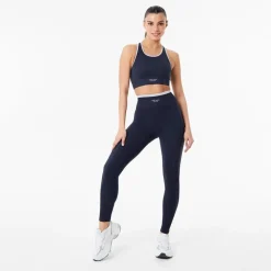 Jack Wills Seamless Racer Sports Bra in Blue