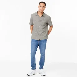 Jack Wills Short Sleeve Check Shirt in Green