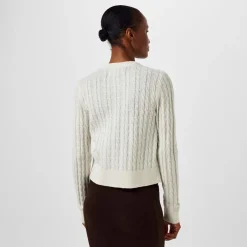 Jack Wills Tinsbury Crew Neck Long Sleeve Sweater in White