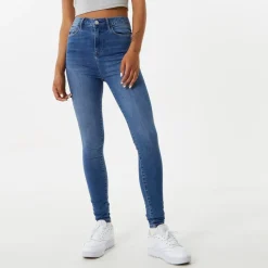 Jack Wills Toni Skinny High Rise Jeans in Blue