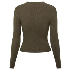 Jack Wills Turtleneck Long Sleeve Slim Fit Sweater in Green
