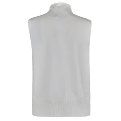Jack Wills Turtleneck Regular Fit Knit Tank in White
