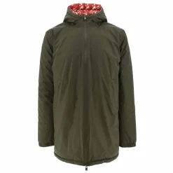 JOTT Amsterdam Reversible Puffer Jacket in Green red