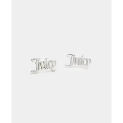 Juicy Couture Womens Alice Stud Earrings in Silver