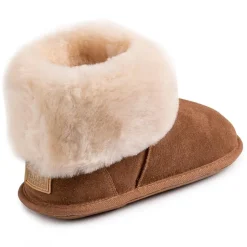 Just Sheepskin Slipper Boot in Brown