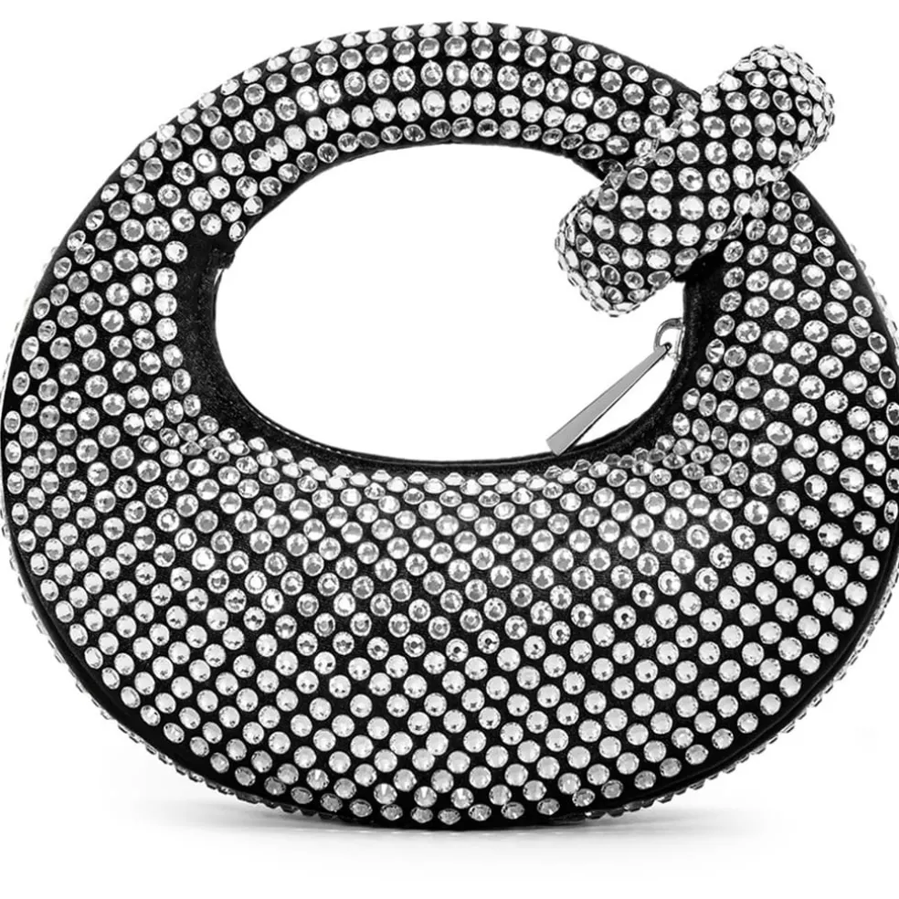 JW Pei P Abacus Hobo Handbag with Detachable Strap in Silver