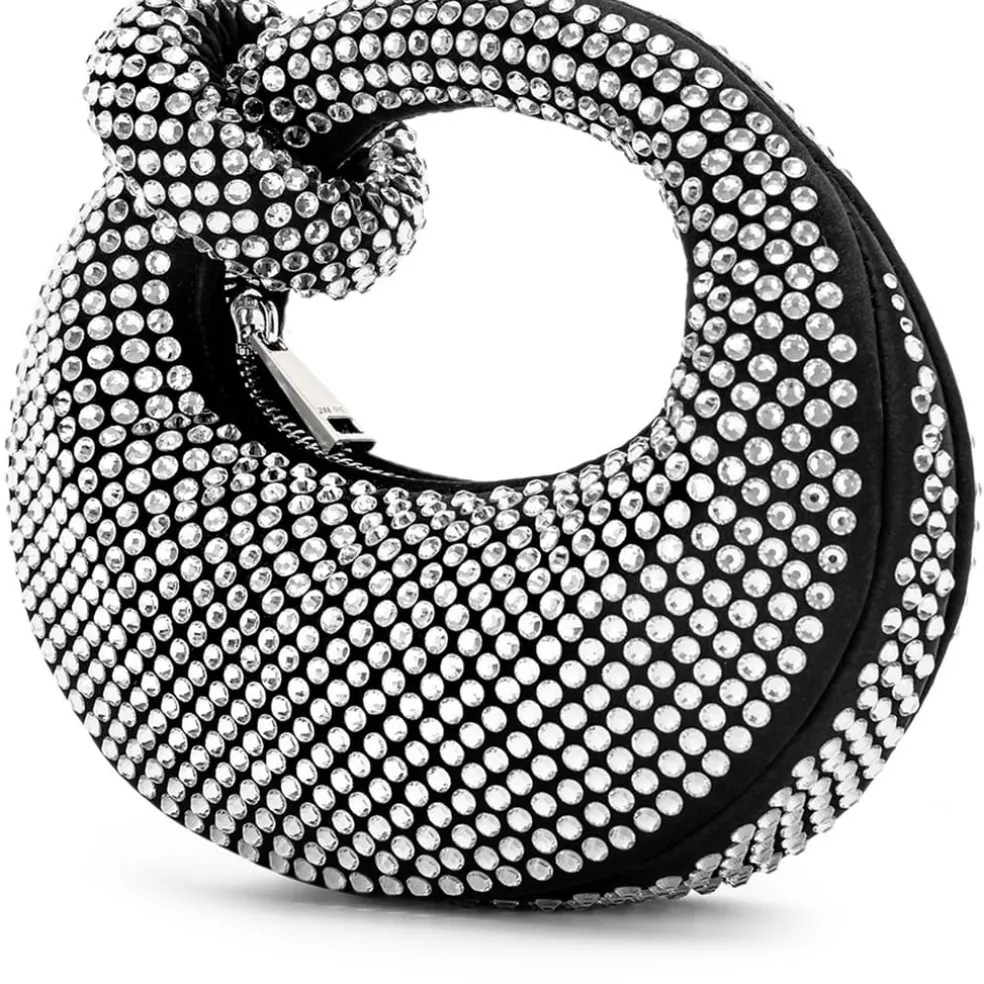 JW Pei P Abacus Hobo Handbag with Detachable Strap in Silver