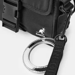 Kangol Crossbody with Detachable Strap in Black