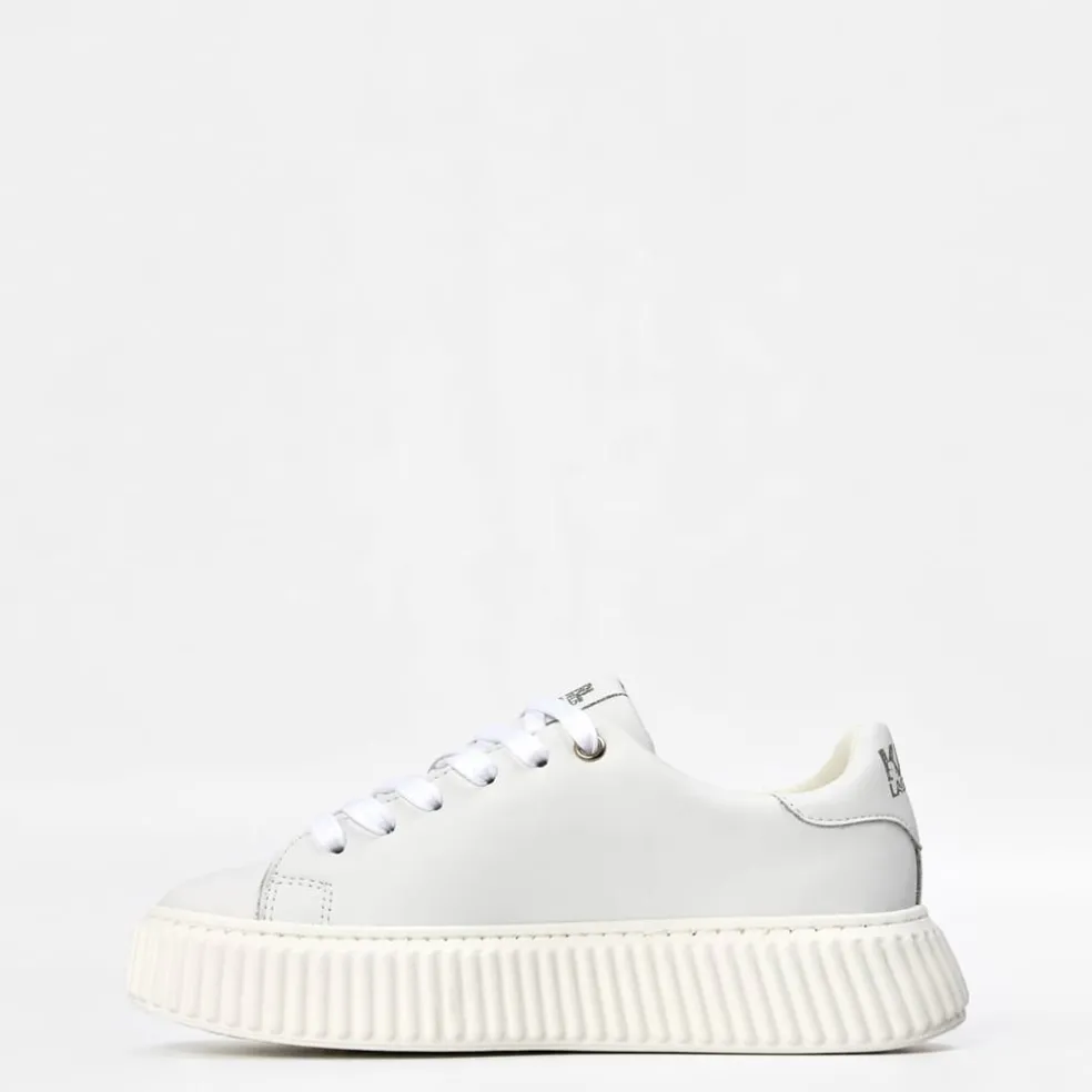 Karl Lagerfeld Artwork Graphic Print Low Top Sneakers in White