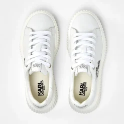 Karl Lagerfeld Artwork Graphic Print Low Top Sneakers in White