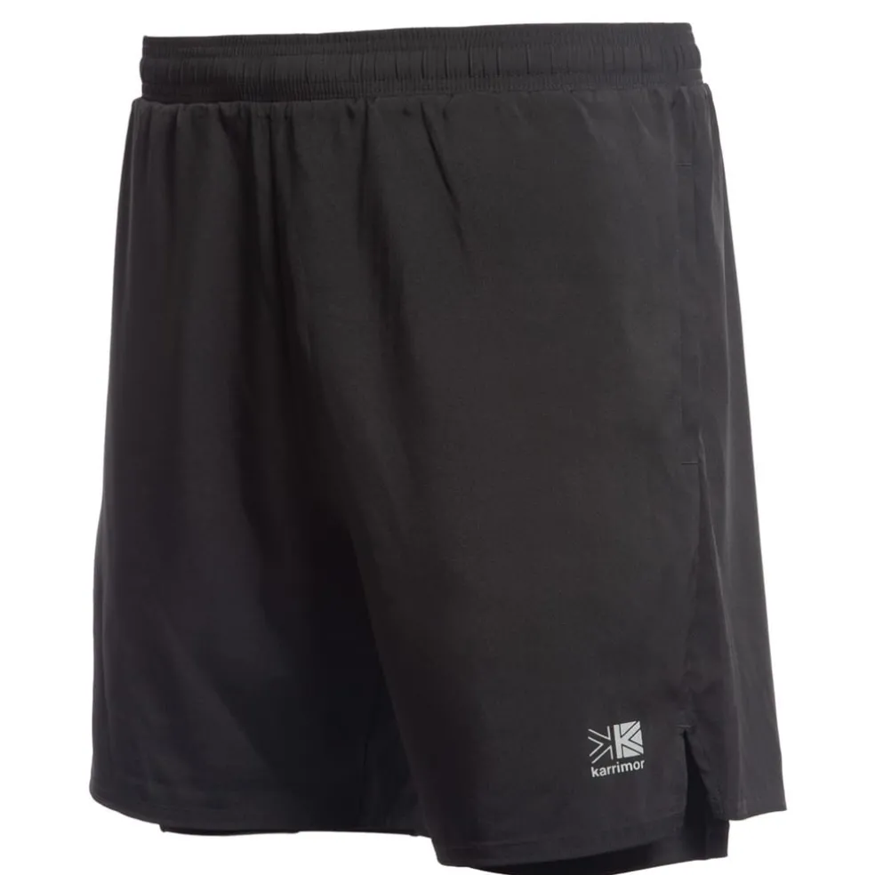 Karrimor Mens 2 In 1 Running Shorts in Black