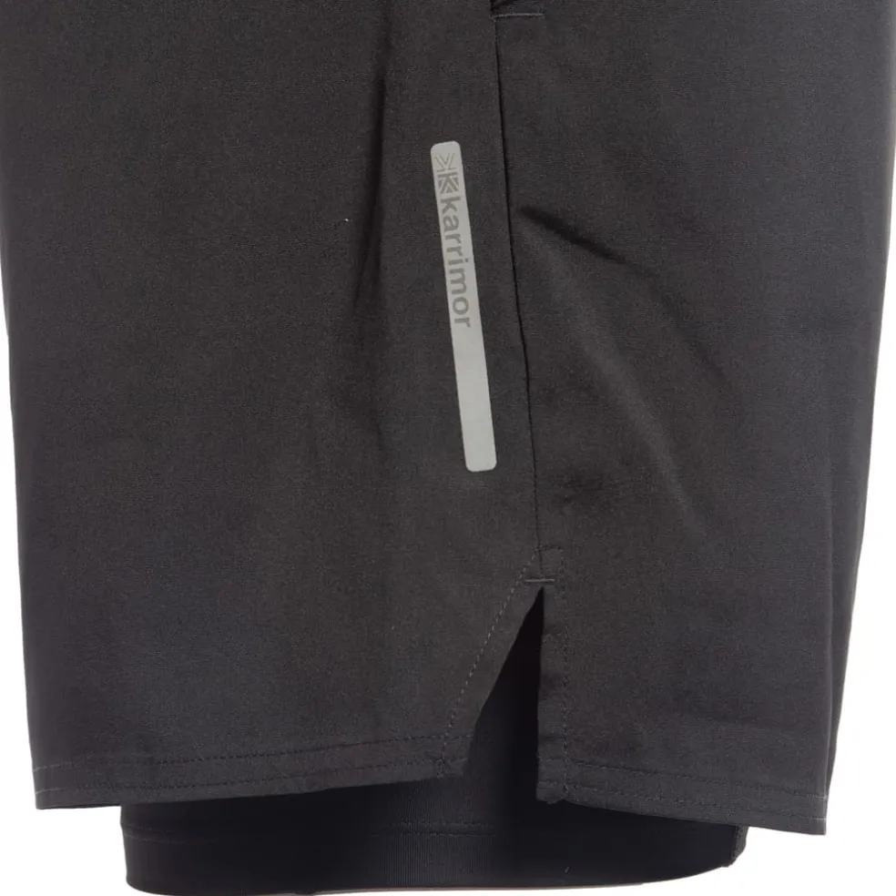 Karrimor Mens 2 In 1 Running Shorts in Black