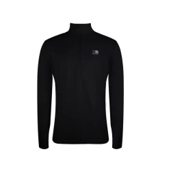 Karrimor Mens Long Sleeve Zip Top in Black