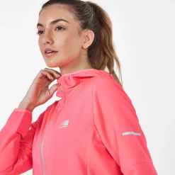 Karrimor Womens Funnel Neck Run Jacket in Pink