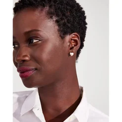 Kate Spade Heart Studs Ld10 in White